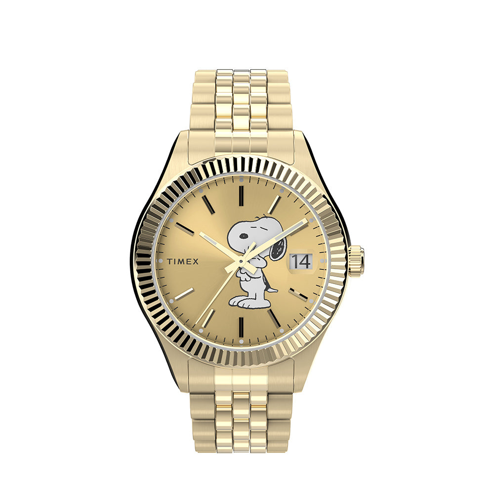 Timex Legacy X Peanuts Day-Date 36mm Stainless Steel Band