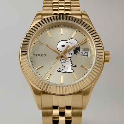 Timex Legacy X Peanuts Day-Date 36mm Stainless Steel Band