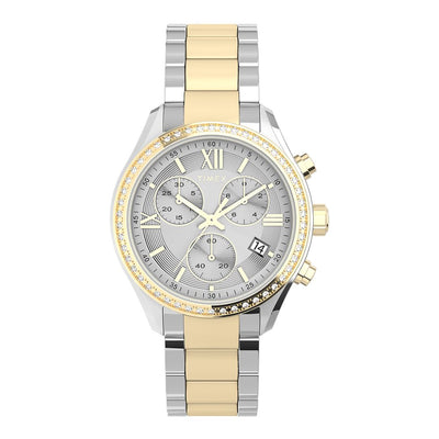 Timex Ladies Chrono Chronograph 38mm Metal Band