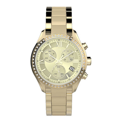 Timex Ladies Chrono Chronograph 38mm Metal Band