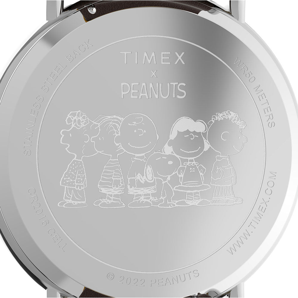 Timex Standard X Peanuts 3-Hand 40mm Leather Band