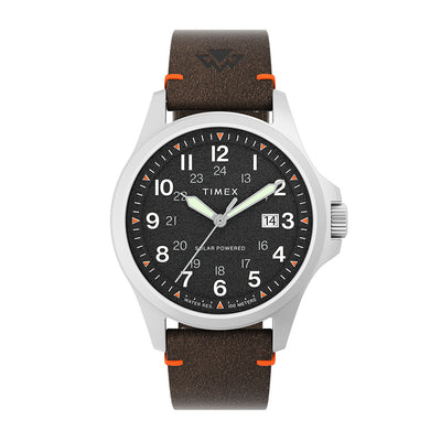 Timex Expedition North Field Solar Date 41mm Leather Band