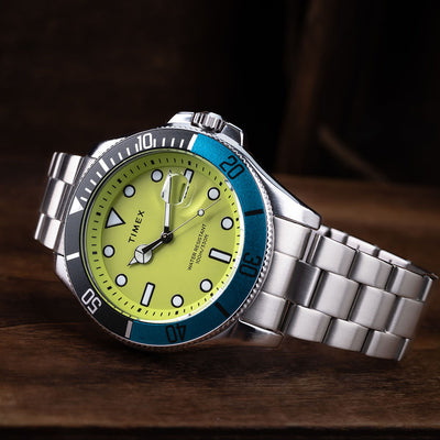 Timex Harborside Coast Date 43mm Stainless Steel Band