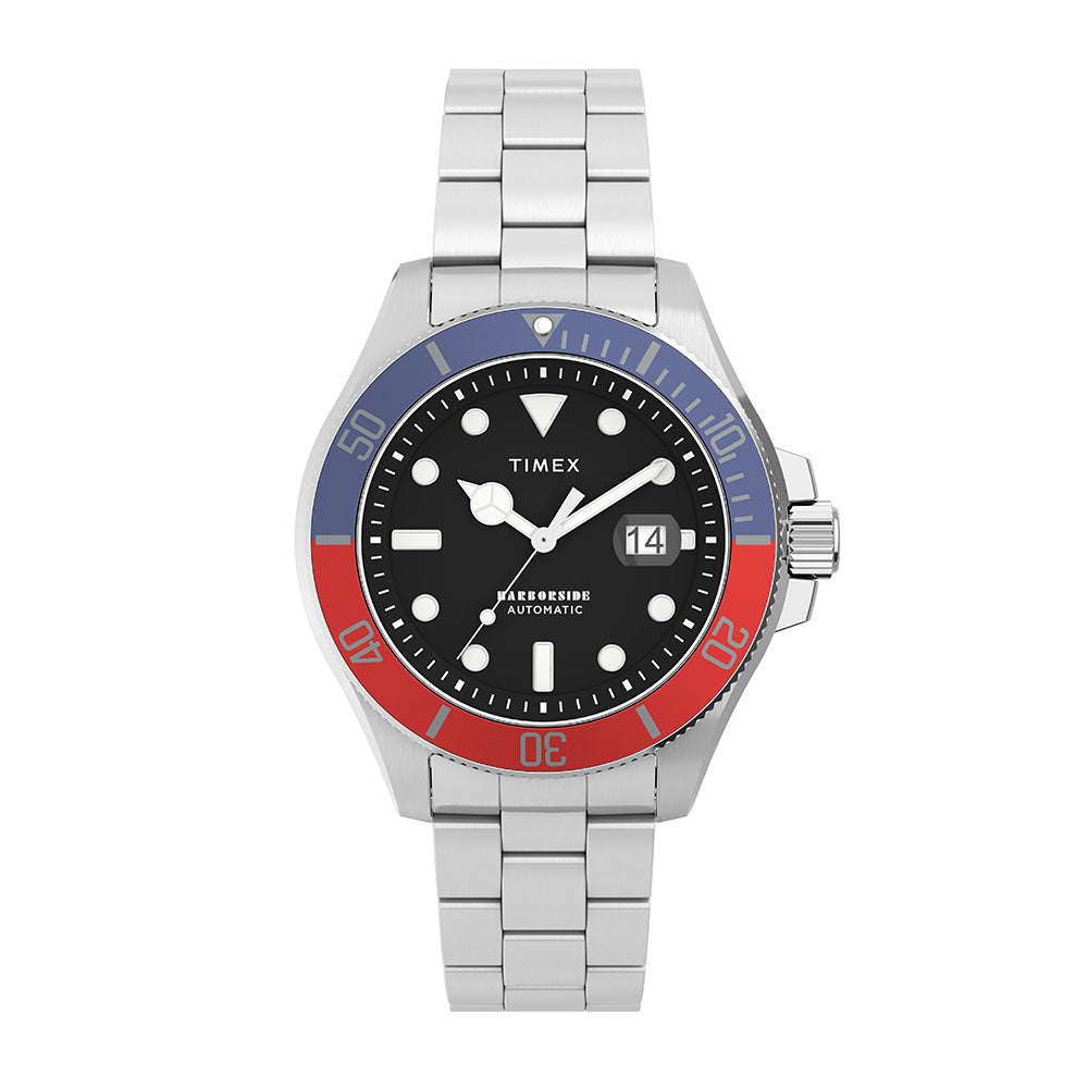 Timex Harborside Coast Date 43mm Stainless Steel Band