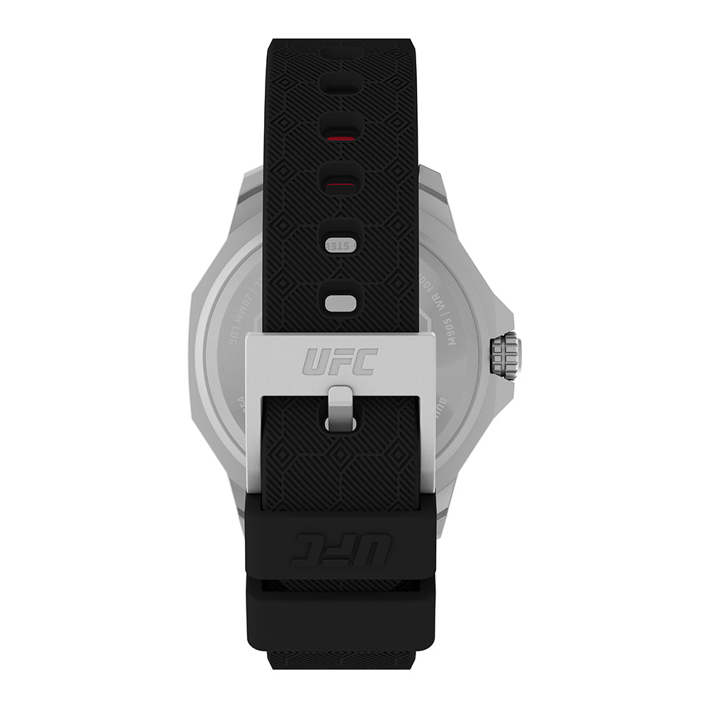 Timex X ufc pro quadrante silver/silicone nero TW2V57200
