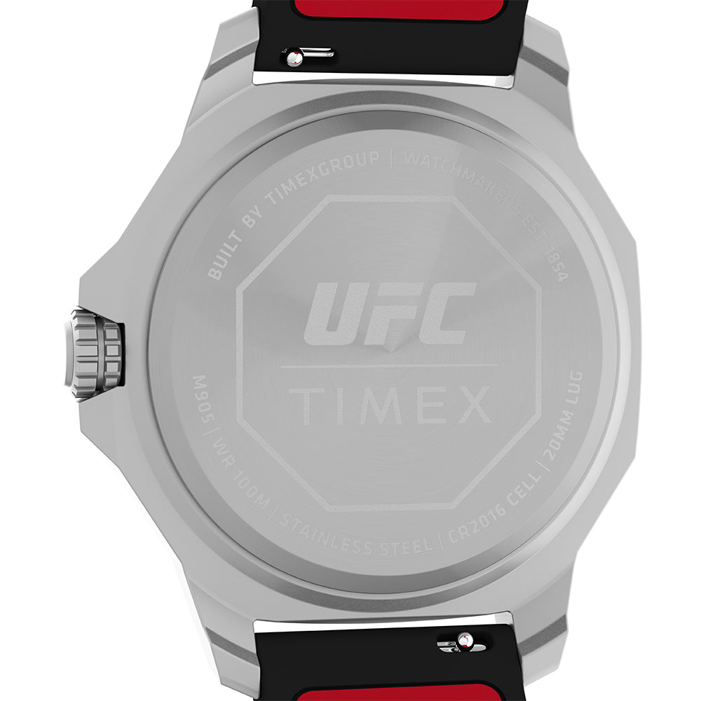 Timex Orologio Uomo UFC Pro - Analogico Con Cinturino In Silicone, Quadrante Oro, Impermeabile 10 Bar