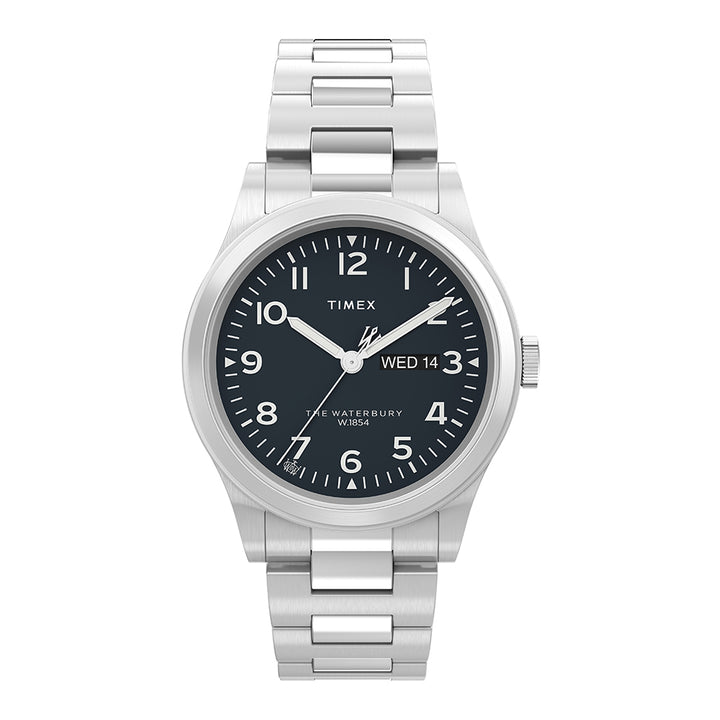 Timex Waterbury Traditional Day-Date 39mm Stainless Steel Band