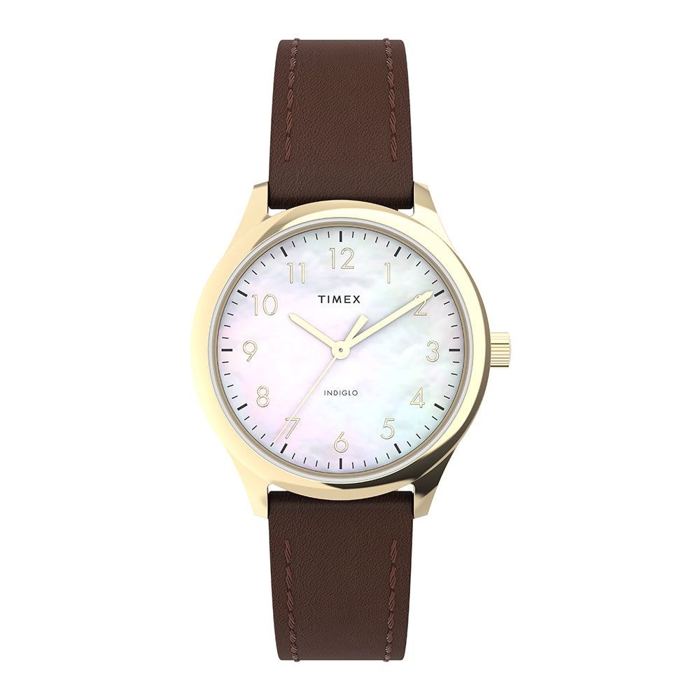 Timex Modern Easy Reader 3-Hand 32mm Leather Band
