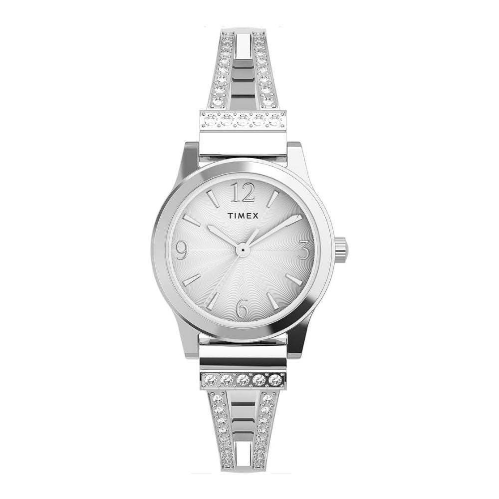 Timex Core Stretch Bangle 3-Hand 25mm Stainless Steel Band