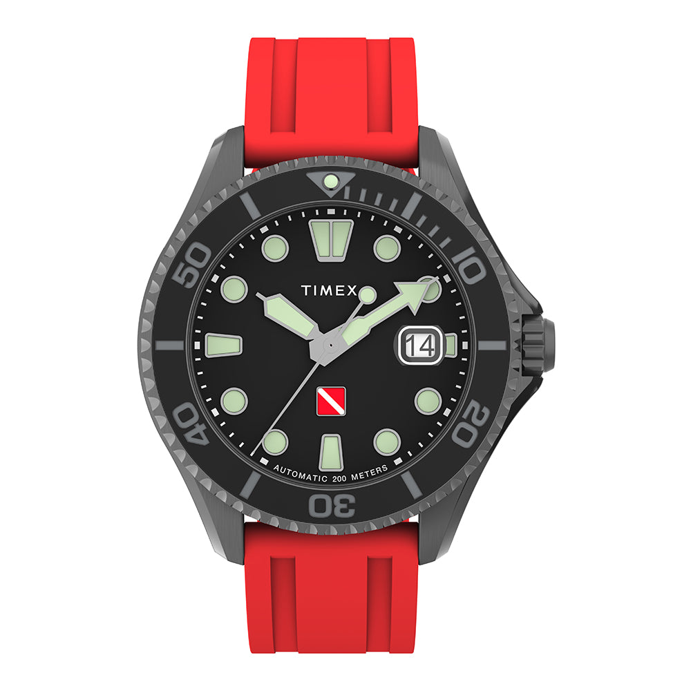 Timex Deep Water Tiburon Automatic Automatic 44mm Rubber Band