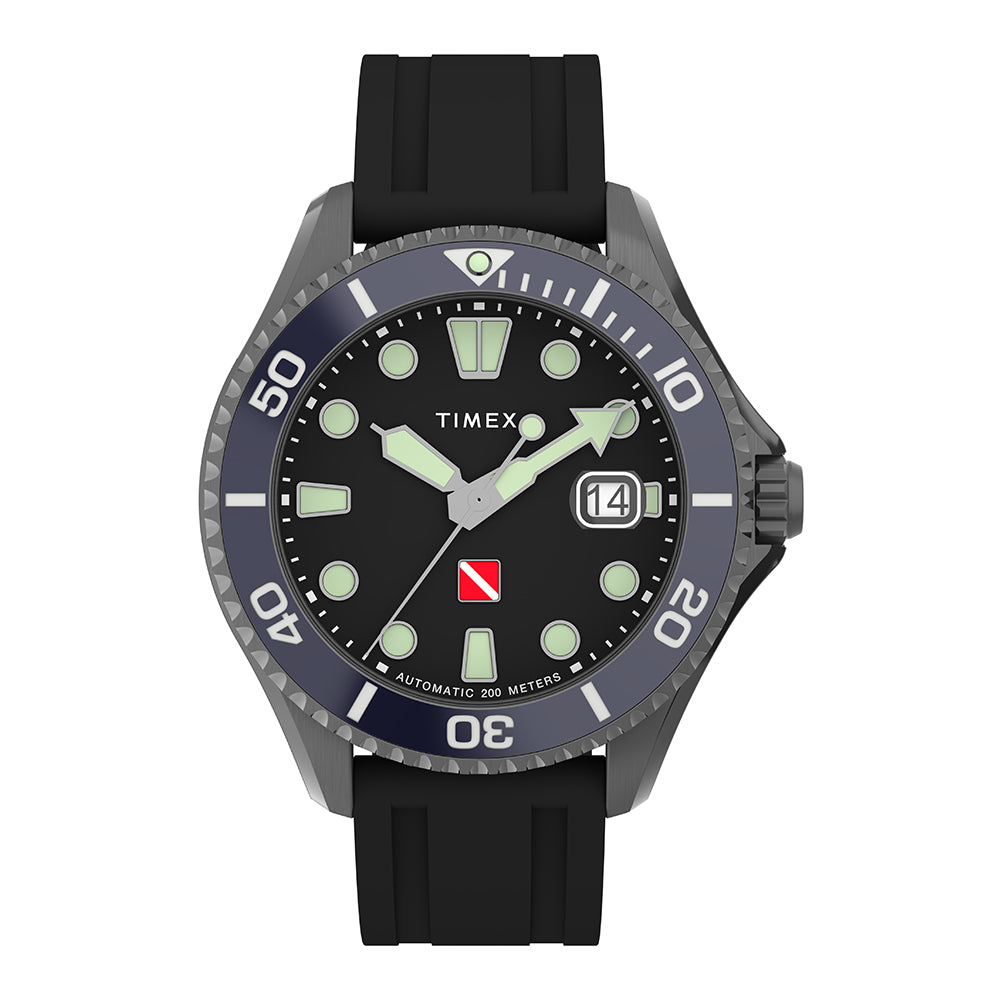 Timex Deep Water Tibur0n Automatic Automatic 44mm Rubber Band