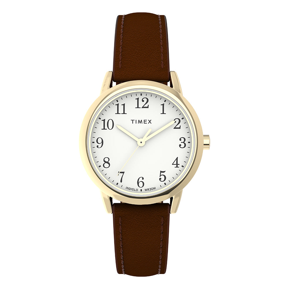 Timex Easy Reader 3-Hand 30mm Leather Band