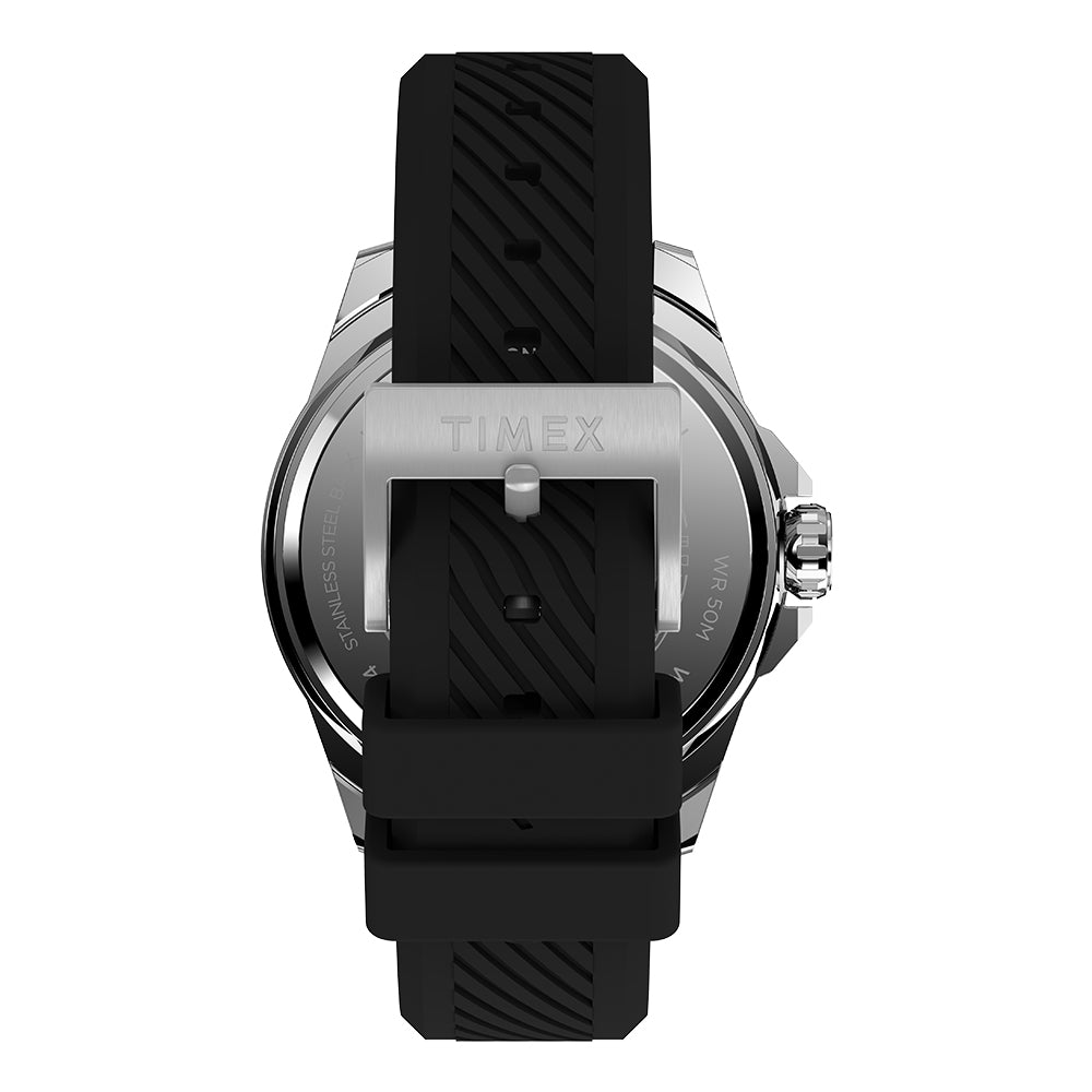 Timex Essex Day-Date 46mm Rubber Band