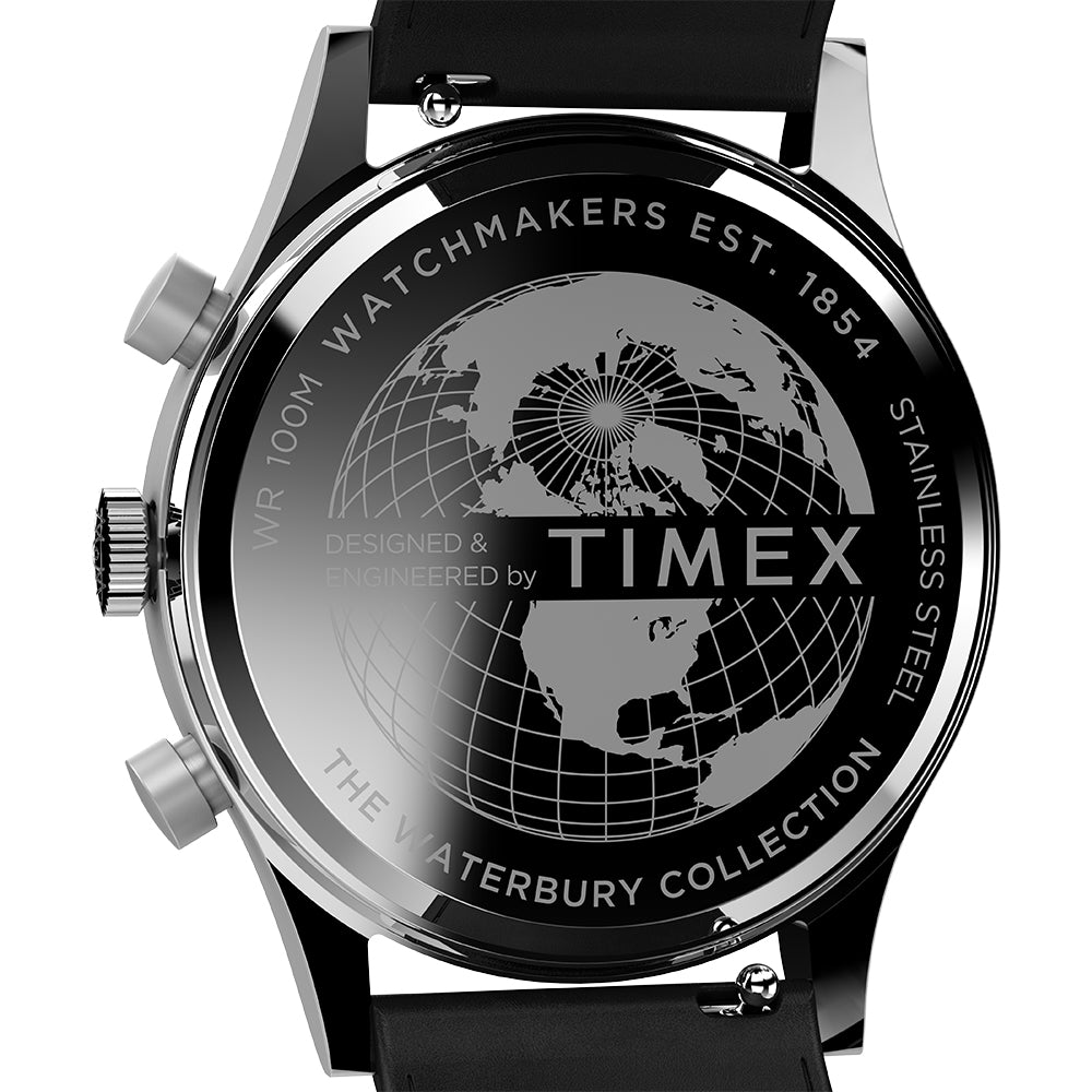Timex Waterbury Traditional Chronograph 42mm Leather Band – Watch