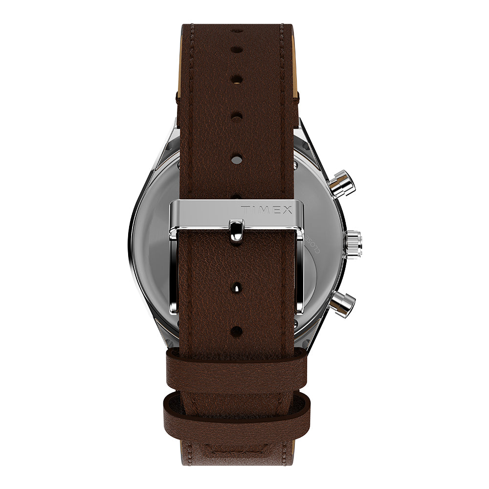 Timex Q Timex Chronograph  40mm Leather Band