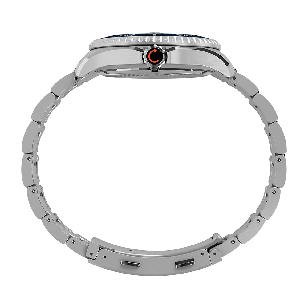 Timex Deepwater Meridian 200 Date 44mm Stainless Steel Band