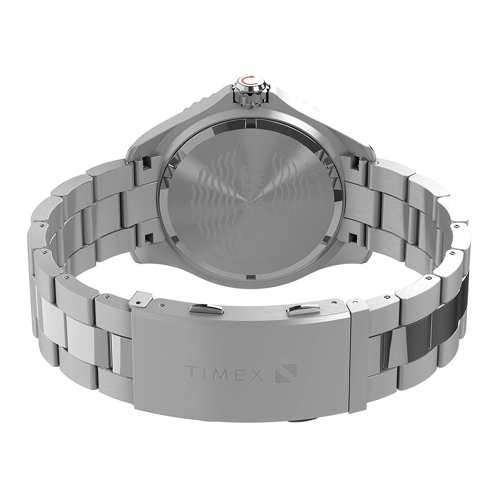 Timex Deepwater Meridian 200 Date 44mm Stainless Steel Band