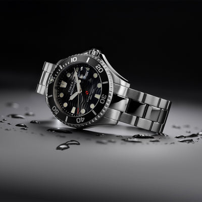 Timex Deepwater Meridian 200 Date 44mm Stainless Steel Band