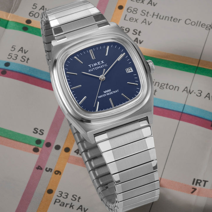 Timex Timex 1983 E Line Reissue Automatic 34mm Stainless Steel