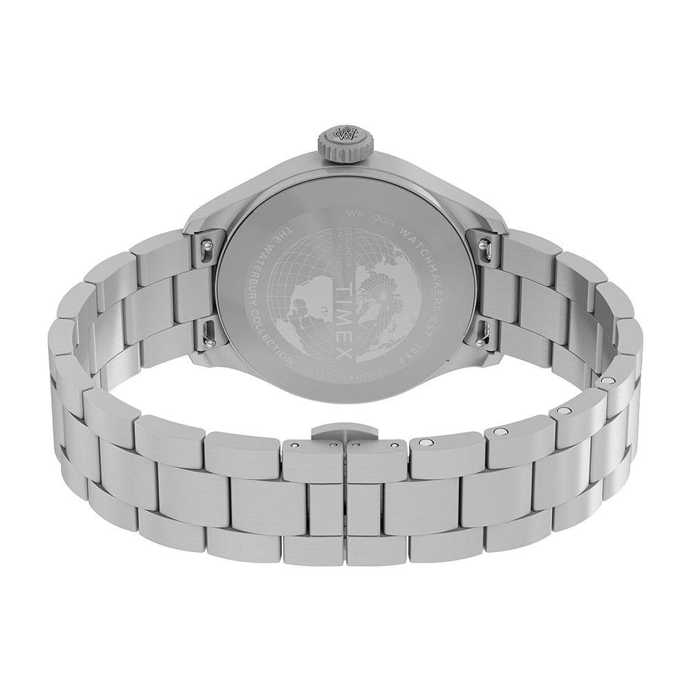 Timex Waterbury Ace Date 41mm  Stainless Steel Band