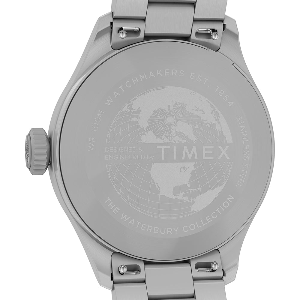 Timex Waterbury Ace Date 41mm  Stainless Steel Band