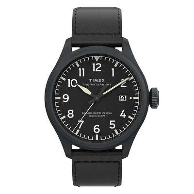 Timex Waterbury Ace Date 41mm Leather Band