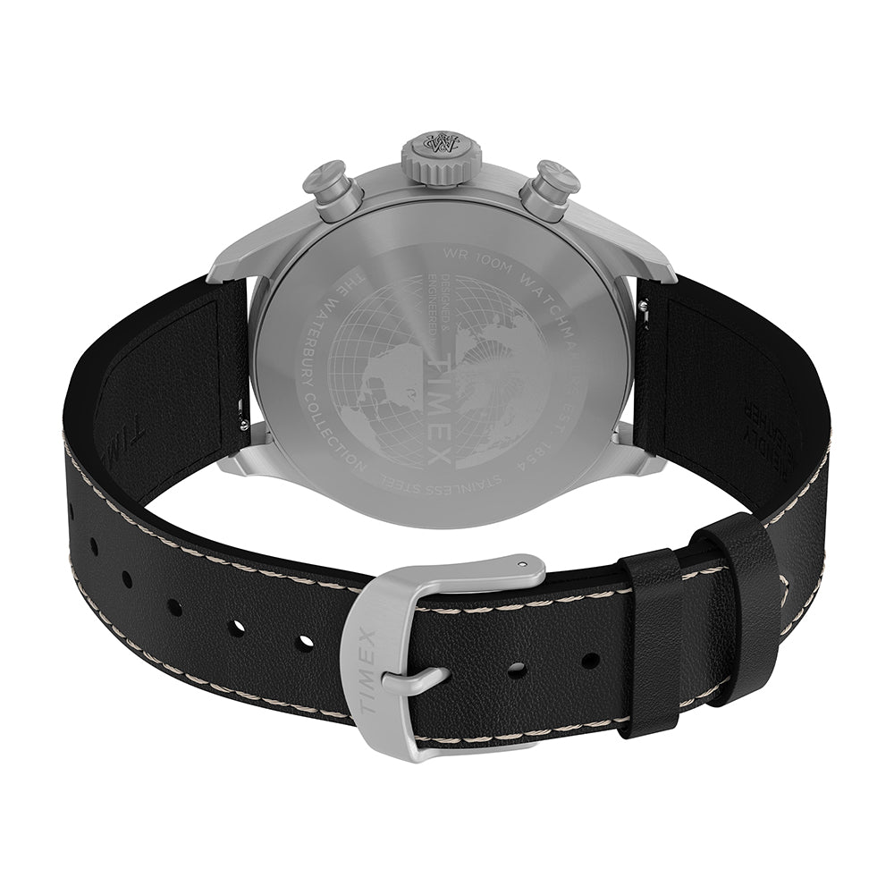 Timex Waterbury Ace Chronograph 41mm Leather Band