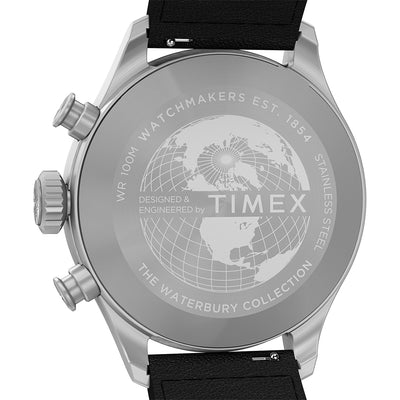 Timex Waterbury Ace Chronograph 41mm Leather Band