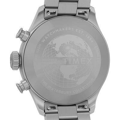 Timex Waterbury Ace Chronograph 41mm Stainless Steel Band