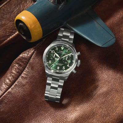 Timex Waterbury Ace Chronograph 41mm Stainless Steel Band