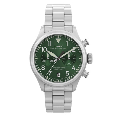 Timex Waterbury Ace Chronograph 41mm Stainless Steel Band
