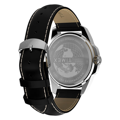 Timex Essex Avenue Day-Date 45mm Leather Band