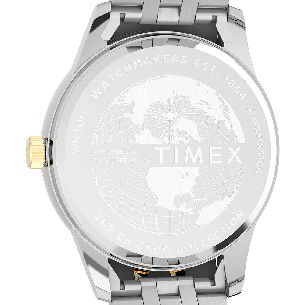 Timex Chicago Multifunction 45mm Stainless Steel Band