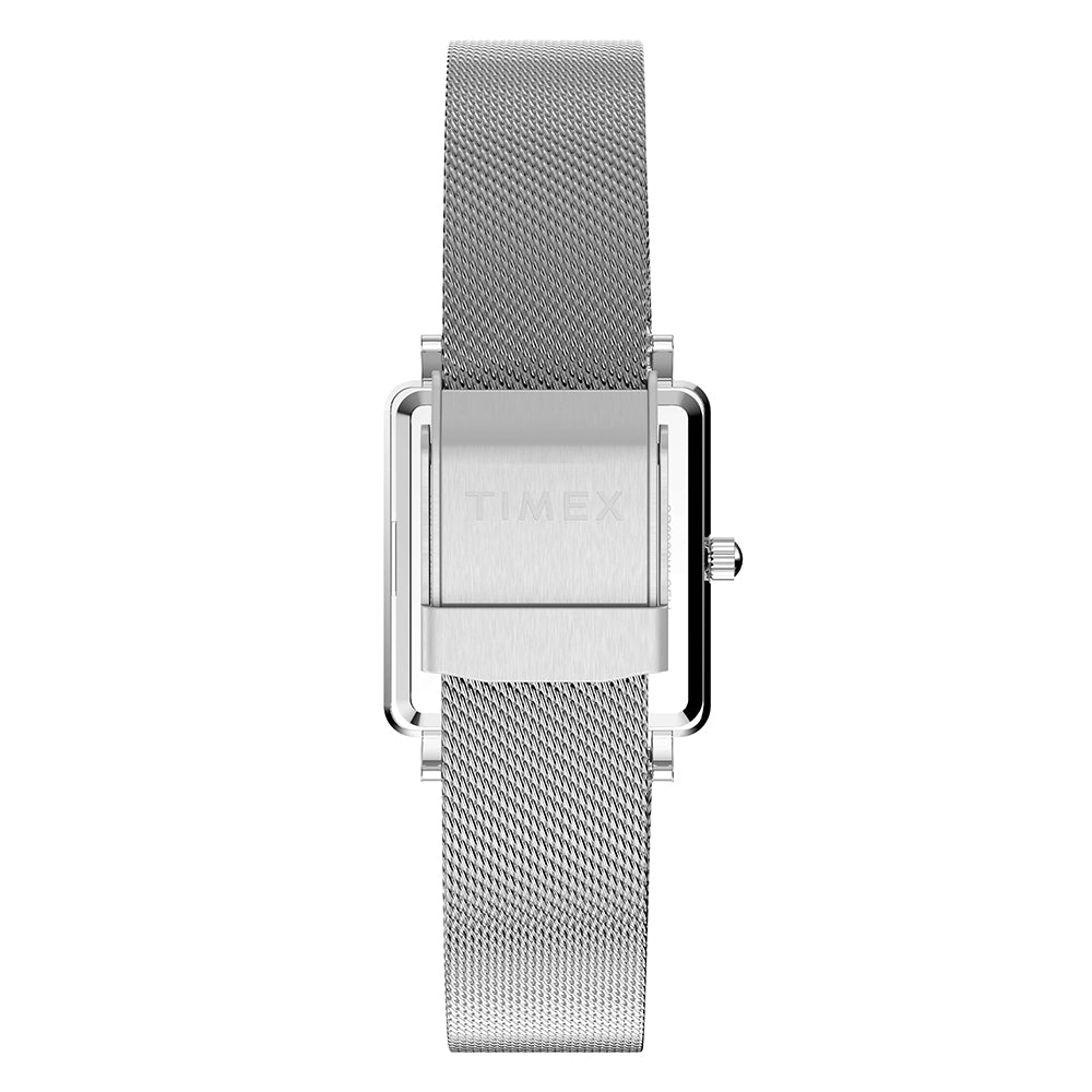 Timex Transcend Rectangle 3-Hand 22mm Stainless Steel Band – Watch