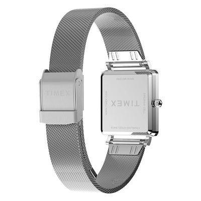 Timex Transcend Rectangle 3-Hand 22mm Stainless Steel Band