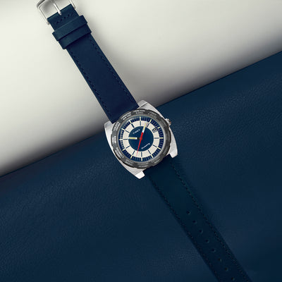 Timex Q Timex 1972 Reissue Date 39mm Leather Band