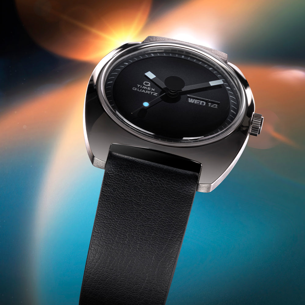 Timex Q Timex Enigma Day-Date 37mm Leather Band