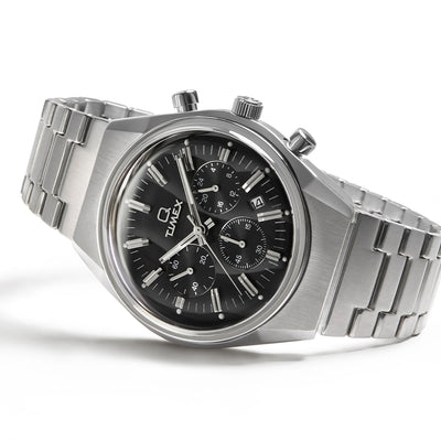 Timex Q Timex Falcon Eye Chronograph 40mm Stainless Steel Band