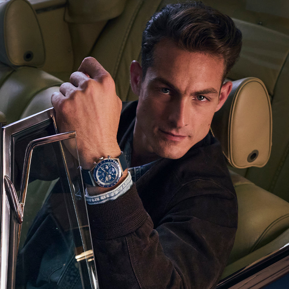 Timex Q Timex Chronograph 40mm Leather Band