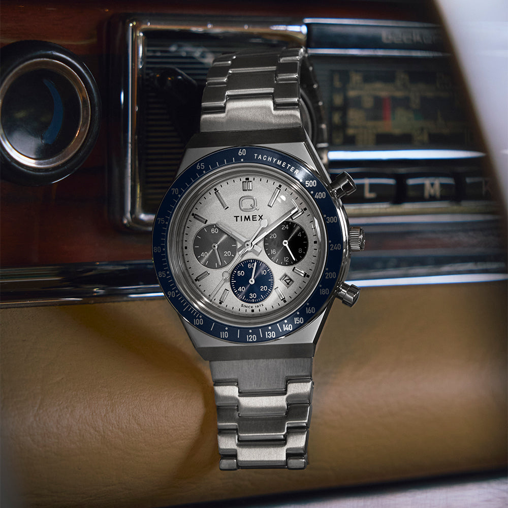 Timex Q Timex Chronograph 40mm Stainless Steel Band