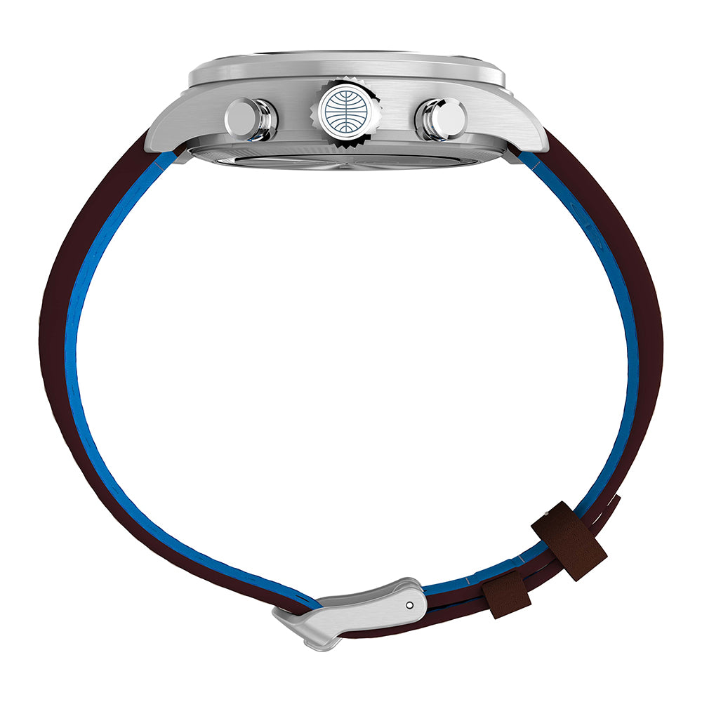 Timex Waterbury Ace Pan Am Chronograph 41mm Leather Band
