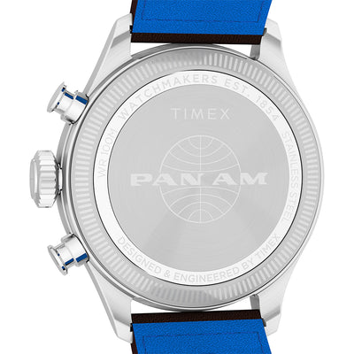 Timex Waterbury Ace Pan Am Chronograph 41mm Leather Band