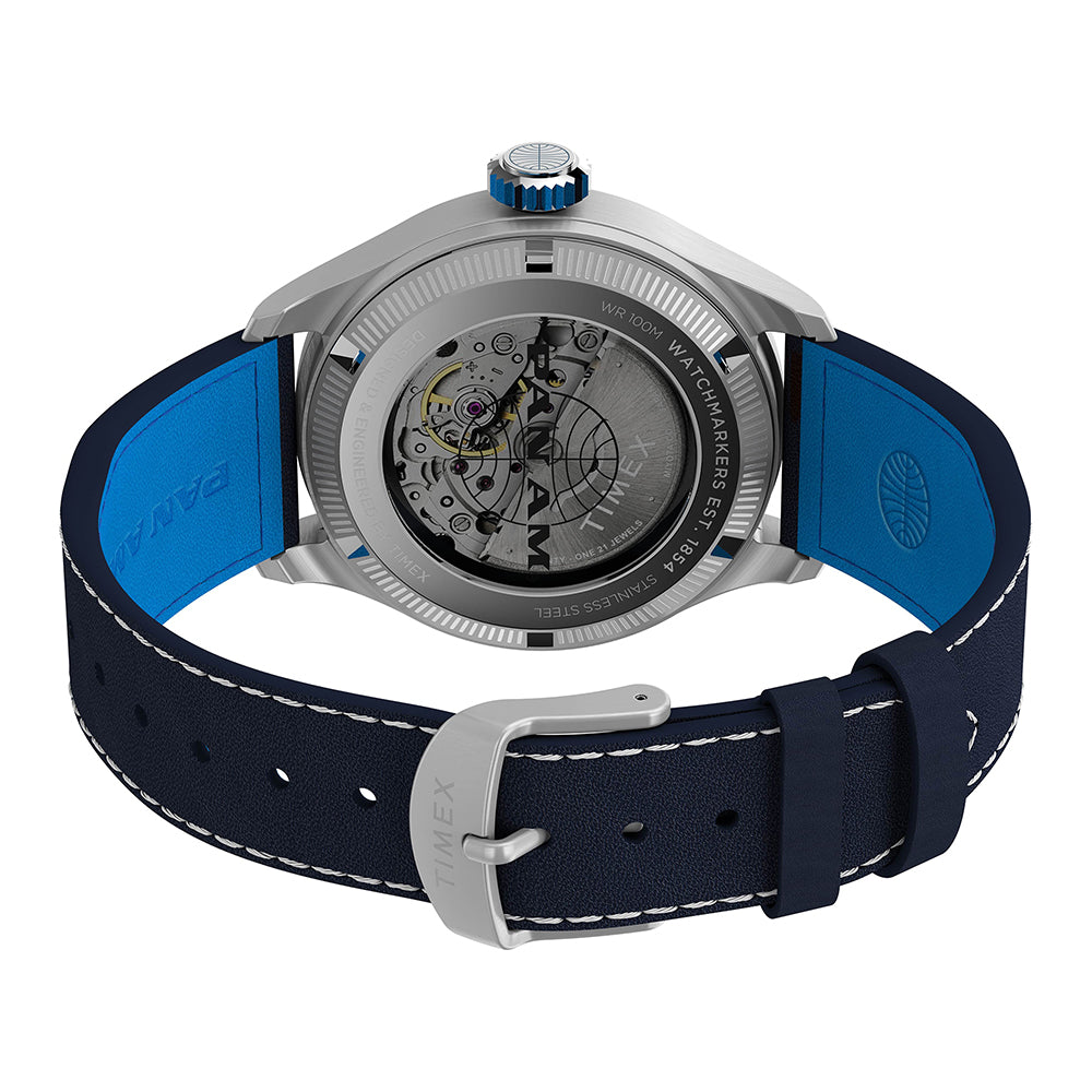 Timex Waterbury Ace Pan Am Automatic 41mm Leather Band