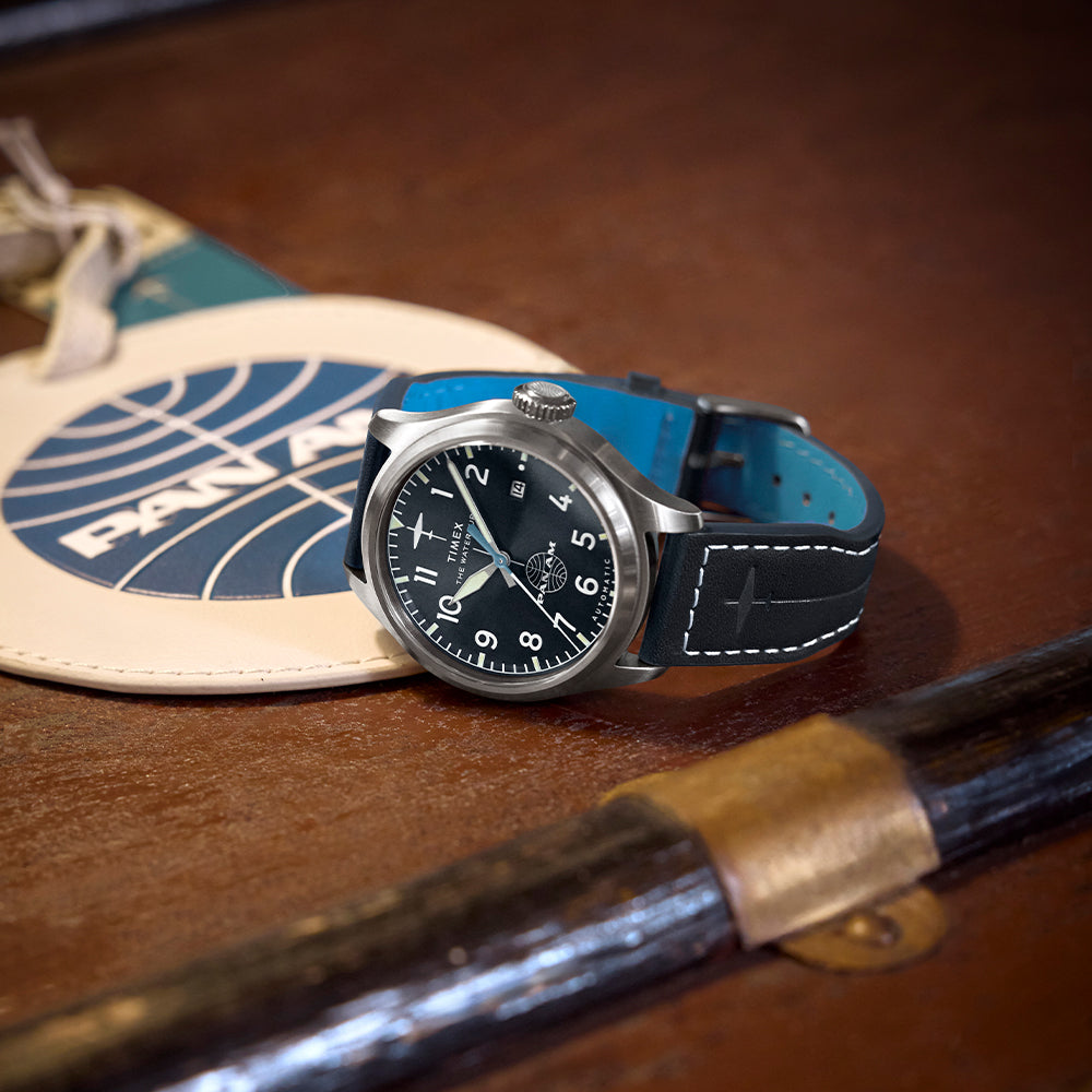 Timex Waterbury Ace Pan Am Automatic 41mm Leather Band