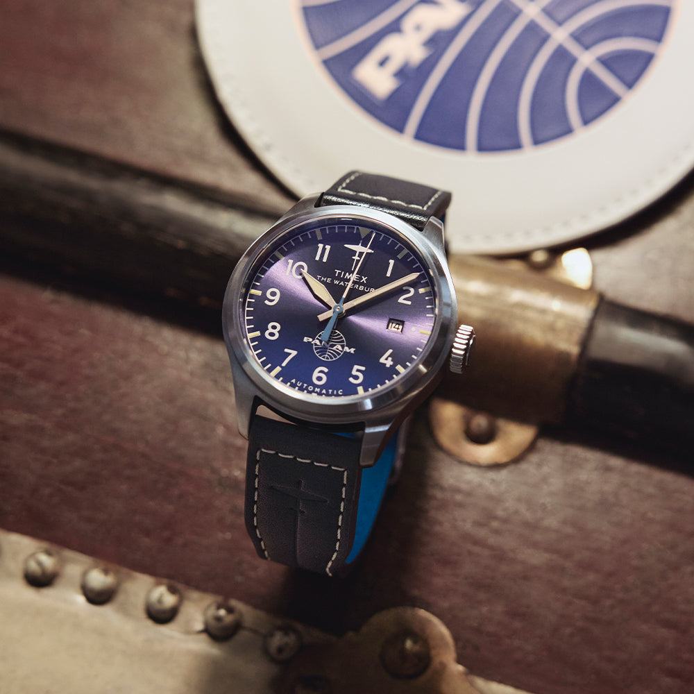 Timex Waterbury Ace Pan Am Automatic 41mm Leather Band
