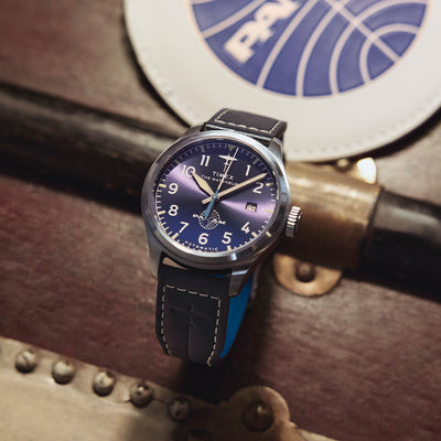 Timex Waterbury Ace Pan Am Automatic 41mm Leather Band