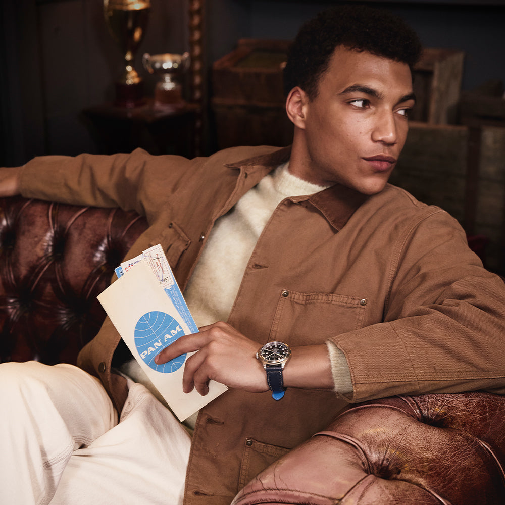 Timex Waterbury Ace Pan Am Automatic 41mm Leather Band