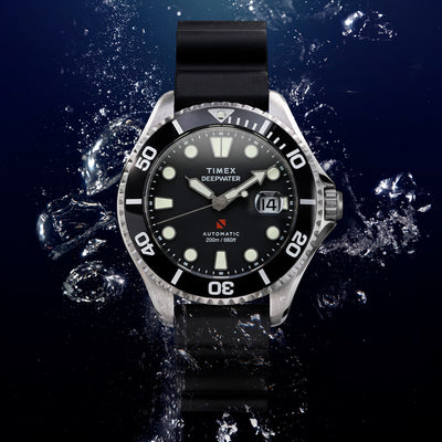 Timex Deepwater Meridian 200 Automatic 43mm Rubber Band