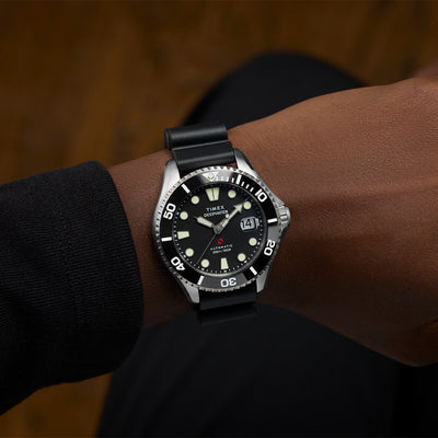 Timex Deepwater Meridian 200 Automatic 43mm Rubber Band