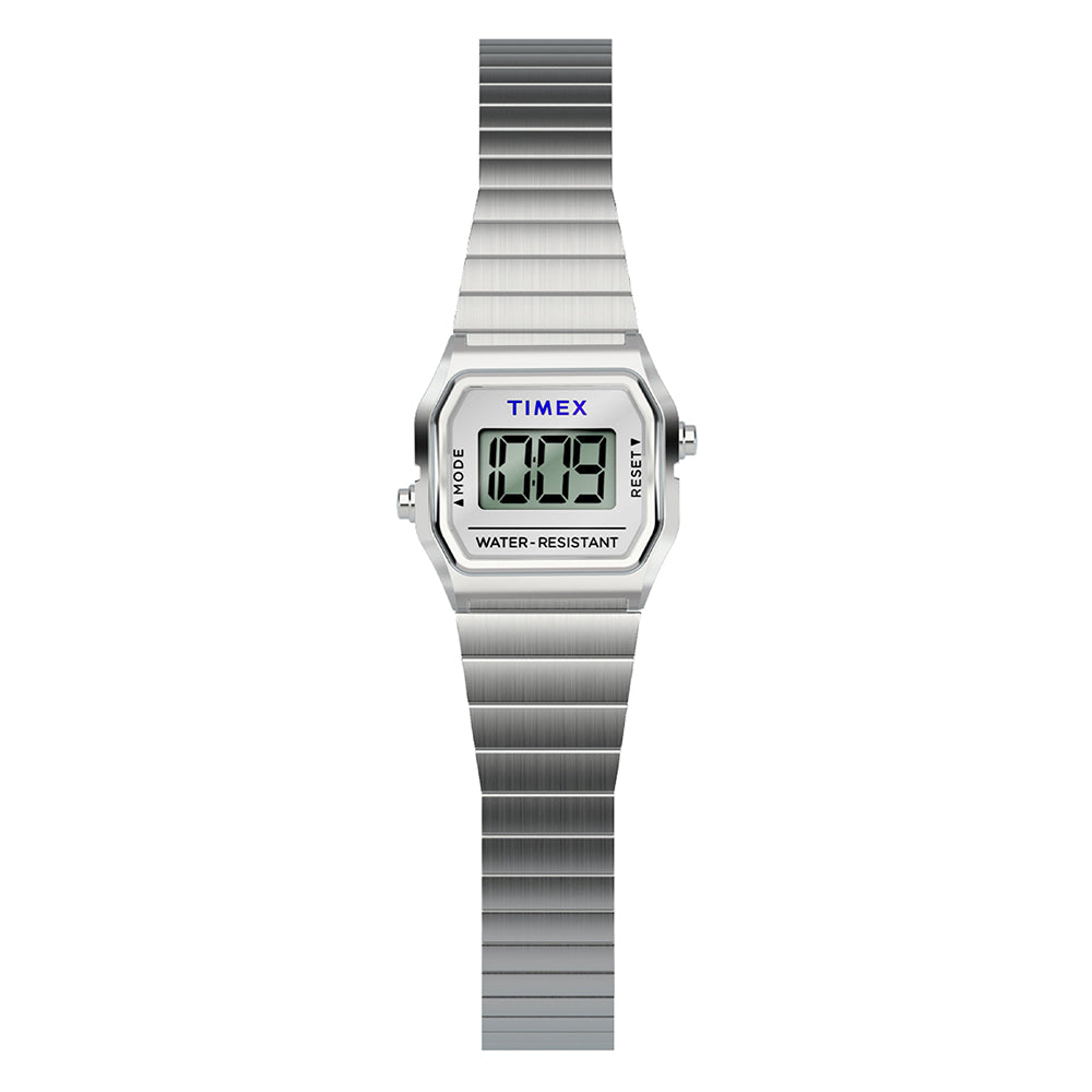 Timex Teeny Tiny Digital 20mm Stainless Steel Band